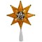 Northlight 8" Amber Mosaic Star Christmas Tree Topper - Clear Lights